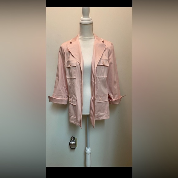 Linea by Louis Dell’Olio Stretch Sateen Jacket-Size M-BNWOT - Picture 3 of 5